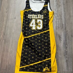 Steelers Women's Black and Yellow Dress
